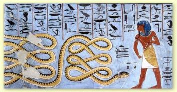 The great snake Apop ennemy of pharaoh